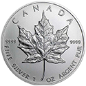 Medallón de la moneda Silver Maple Leaf